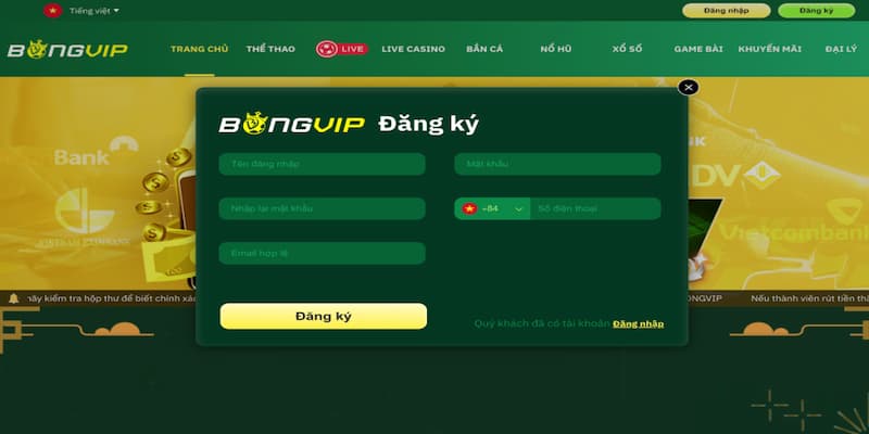 Đăng Ký Bongvip Không Bỏ Lỡ Những Trải Nghiệm Thú Vị